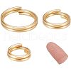  3Pcs 3 Styles Brass Split Rings FIND-NB0004-96-1