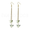 Butterfly Glass Dangle Earrings EJEW-JE05858-4