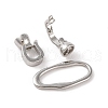 Brass Fold Over Clasps KK-U016-22P-2
