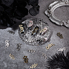 Olycraft 80Pcs 8 Style Alloy Cabochons MRMJ-OC0003-86-5