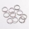 Platinum Color Brass Open Jump Rings X-JRC8mm-NF-1