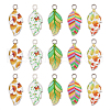 Alloy Enamel Pendants PALLOY-TAC0009-25P-1