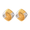 304 Stainless Steel Two Tone Stud Earrings EJEW-Z109-05GP-02-4