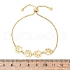 Brass Box Chain Slider Bracelets BJEW-S169-01G-5