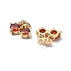 Brass Micro Pave Cubic Zirconia Pendants KK-A259-22G-03-2