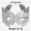 Butterfly 304 Stainless Steel Cuff Bangles for Women HQ8416-1-2