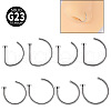 G23 Titanium C Shaped Clip on Nose Rings WGA60F5-03-1