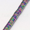 Electroplate Non-magnetic Synthetic Hematite Beads Strands G-J164A-3mm-03-3