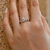 Heart with Crown Rhodium Plated 925 Sterling Silver Micro Pave Cubic Zirconia Finger Rings for Women RJEW-Q816-03P-3
