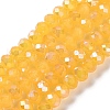 Baking Electroplate Glass Beads Strands DGLA-A039-J6MM-B13-2