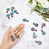 Gorgecraft 14Pcs Snowflake #5 Zinc Alloy Replacement Zipper Sliders FIND-GF0005-70A-3