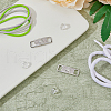 HOBBIESAY 1 Pair Alloy & Cubic Zirconia Shoe Buckle FIND-HY0003-41-4