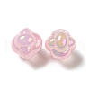 UV Plating Rainbow Iridescent Acrylic Beads PACR-M002-02A-3
