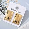 304 Stainless Steel Stud Earrings EJEW-Z084-02G-1