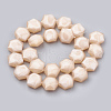 Opaque Solid Color Glass Beads Strands GLAA-N032-01K-2