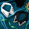 AHADEMAKER 2Pcs 2 Style Lady's Polyester Detachable Collars AJEW-GA0004-97-4