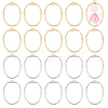 Unicraftale 40Pcs 2 Colors Alloy Open Back Bezel Pendants FIND-UN0003-23-1
