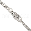 201 Stainless Steel Curb Chain Necklaces for Men NJEW-Q336-08B-P-5