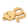 304 Stainless Steel Charms STAS-H134-01G-3