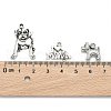 Tibetan Style Alloy Puppy Pendants TIBEP-MSMC021-17AS-4