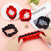 Gorgecraft 6 Pairs 2 Colors Polyester Elastic Garters DIY-GF0008-61-3