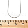 Tarnish Resistant 304 Stainless Steel Snake Chain Necklaces NJEW-E026-12P-4