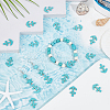 SUNNYCLUE 5 Strands Synthetic Turquoise Beads Strands G-SC0002-93-4