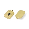 Natural Obsidian Pendants STAS-R233-06B-G-2