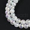 Plating Natural Selenite Beads Strands G-G120-A01-01-4