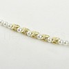 Brass Spacer Beads KK-K371-42G-2