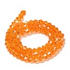 Transparent Electroplate Glass Beads Strands EGLA-A039-T4mm-B23-2