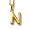 PVD Vacuum Plating 201 Stainless Steel Necklaces NJEW-H033-01G-N-1