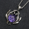 Evil Eye Alloy Pave Glass Pendant 667 Stainless Steel Chain Necklaces for Men FS-WG7A50C-06-1