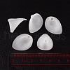 Frosted Acrylic Calla Lily Flower Beads for Chunky Necklace Jewelry X-PAF011Y-1-4