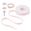 10 Yards Flat Polycotton(Polyester Cotton) Ribbon OCOR-TAC0030-01D-1
