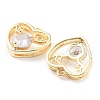 Brass Micro Pave Cubic Zirconia Pendants KK-K276-03G-2