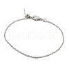 Stainless Steel Cable Chain Bracelets for Men Women BJEW-G736-11P-1