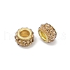 Alloy Rhinestone Clay Pave Beads ALRI-D300-04G-07-2