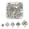 50Pcs 5 Styles Tree Tibetan Style Alloy Pendants TIBEP-YW0001-48-1