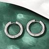 202 Stainless Steel Polishing Hoop Earrings EJEW-M106-02P-07-1