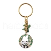 Panda & Bamboo Alloy Enamel Pendant Keychains KEYC-JKC00629-04-1