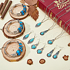 FIBLOOM Bohemian Glass & Plastic Beaded Jewelry Set SJEW-FI0001-29-5