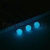 2 Strands Synthetic Luminous Stone Round Beads Strands G-SZ0001-84A-6