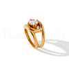 Stainless Steel & Cubic Zirconia Finger Rings FS-WG8A7D9-01-4