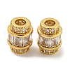 Rack Plating Brass Cubic Zirconia Beads KK-L215-316B-02G-1
