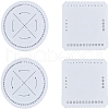 DICOSMETIC 4Pcs 2 Styles EVA Braiding Disc Disk TOOL-DC0001-19-1