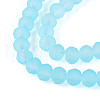 Baking Paint Frosted Glass Beads Strands FGLA-N003-6mm-02-3