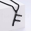 Stylish Stainless Steel Initial Pendant Necklaces SR1473-6-1