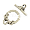 Tibetan Style Toggle Clasps TIBE-2106-AS-NR-1