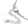 Vacuum Plating 304 Stainless Steel Snake Chain Necklaces NJEW-C045-07A-P-3
